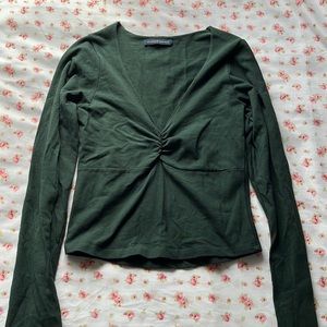 V-Neck Long Sleeve Top